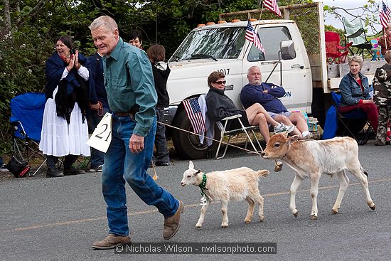 July 4, 2009 parade and festivities in Mendocino CA.