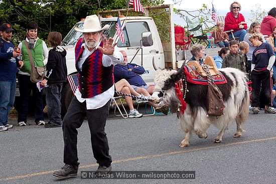 July 4, 2009 parade and festivities in Mendocino CA.