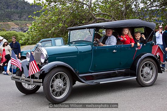 July 4, 2009 parade and festivities in Mendocino CA.