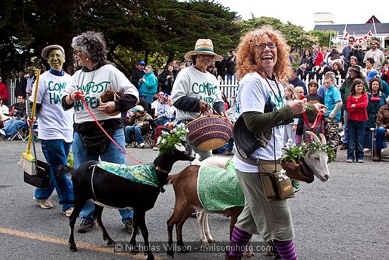 July 4, 2009 parade and festivities in Mendocino CA.