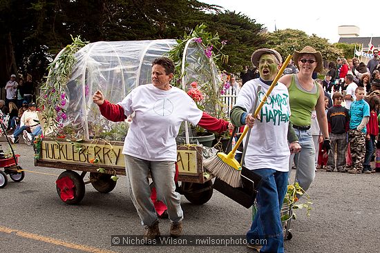 July 4, 2009 parade and festivities in Mendocino CA.