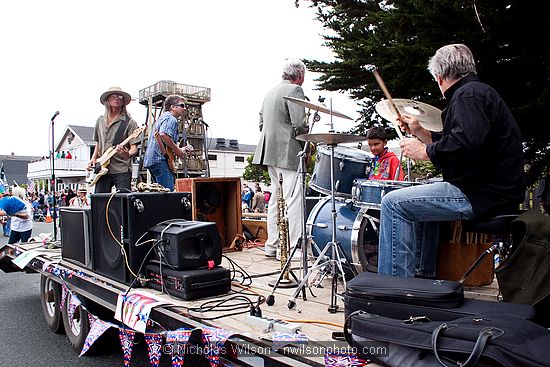 July 4, 2009 parade and festivities in Mendocino CA.