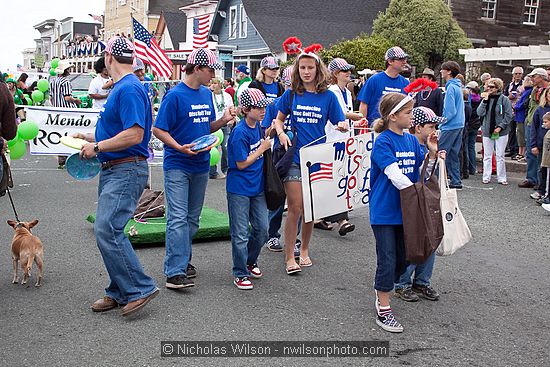 July 4, 2009 parade and festivities in Mendocino CA.