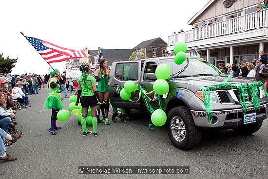 July 4, 2009 parade and festivities in Mendocino CA.