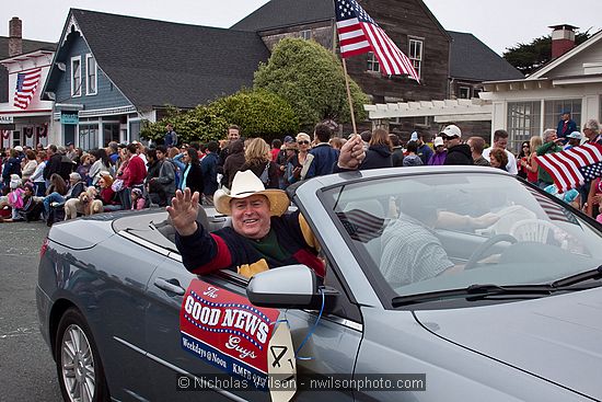 July 4, 2009 parade and festivities in Mendocino CA.