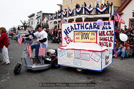 July 4, 2009 parade and festivities in Mendocino CA.