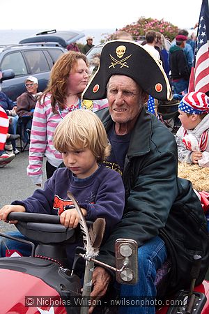 July 4, 2009 parade and festivities in Mendocino CA.