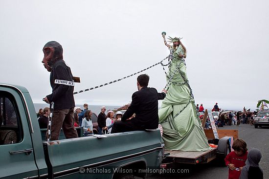 July 4, 2009 parade and festivities in Mendocino CA.