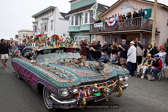 July 4, 2009 parade and festivities in Mendocino CA.