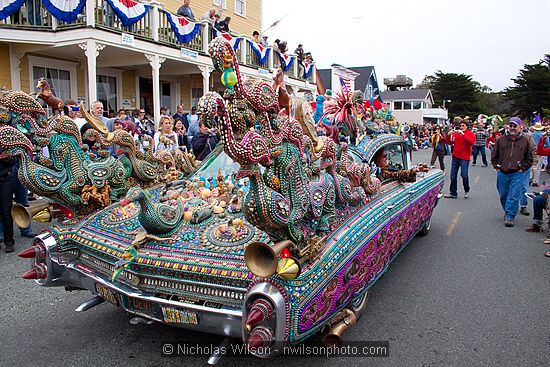 July 4, 2009 parade and festivities in Mendocino CA.