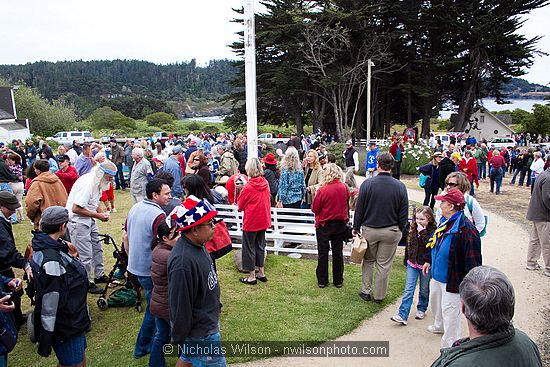 July 4, 2009 parade and festivities in Mendocino CA.