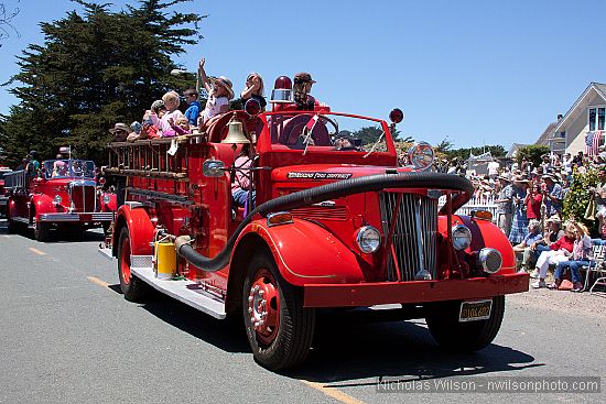 July 4, 2010 parade in Mendocino CA