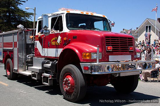 July 4, 2010 parade in Mendocino CA