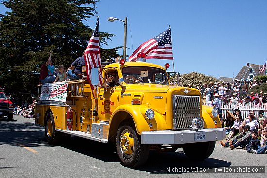 July 4, 2010 parade in Mendocino CA