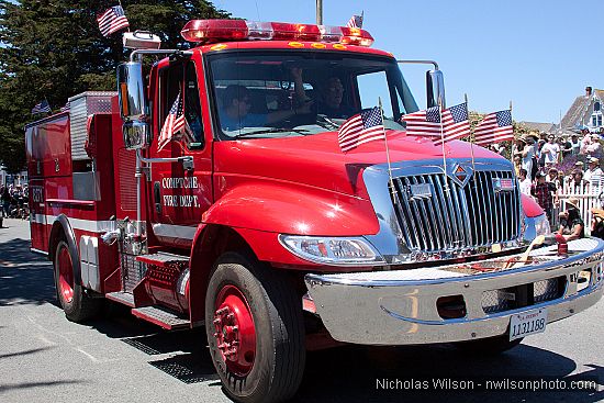 July 4, 2010 parade in Mendocino CA