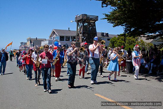 July 4, 2010 parade in Mendocino CA