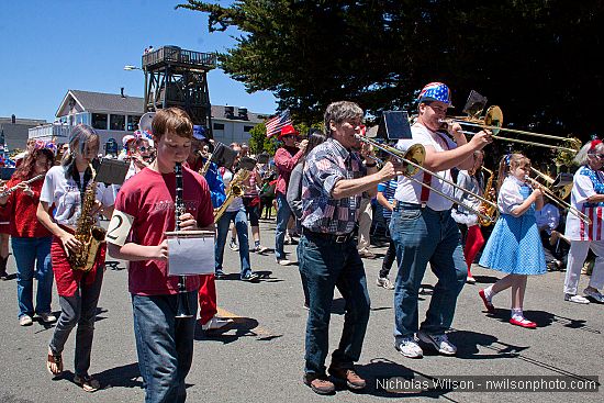 July 4, 2010 parade in Mendocino CA