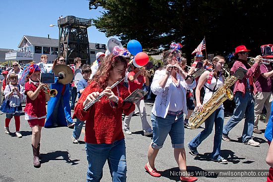 July 4, 2010 parade in Mendocino CA