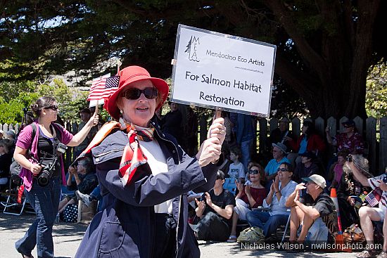 July 4, 2010 parade in Mendocino CA