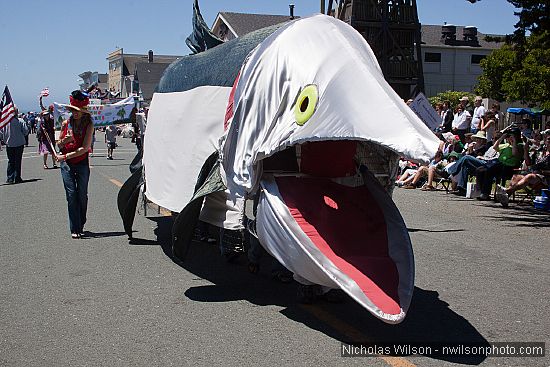 July 4, 2010 parade in Mendocino CA