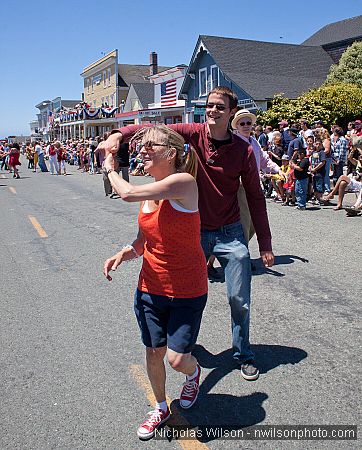 July 4, 2010 parade in Mendocino CA