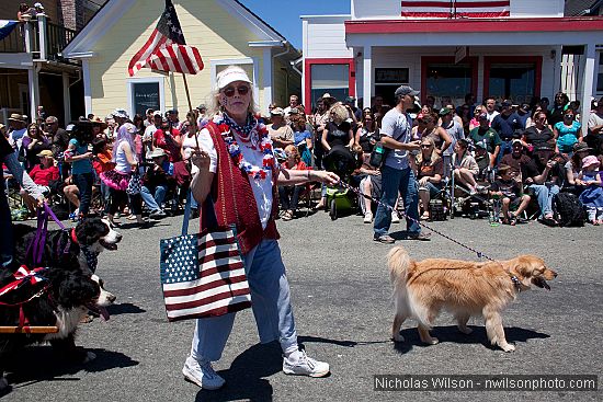 July 4, 2010 parade in Mendocino CA