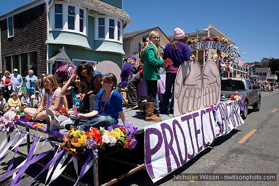 July 4, 2010 parade in Mendocino CA