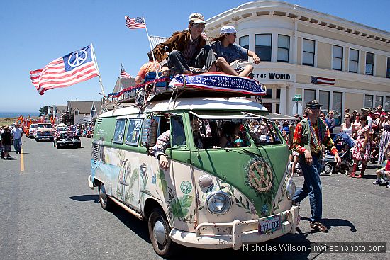 July 4, 2010 parade in Mendocino CA