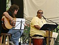 Nina Gerber and Linda Tillery on the main stage Sunday afternoon