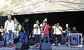 The Campbell Brothers with guests (l to r) Greg Brown, Eric Bibb and Linda Tillery