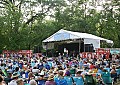 Greg Brown and Nina Gerber Sunday evening on the main stage with a big audience