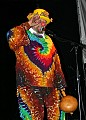 Wavy Gravy on the main stage between sets Sunday night