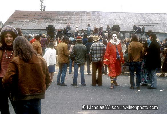 Fort Bragg Co-op Street Fair 1972, Dr. Harold Robinson in clown suit.
