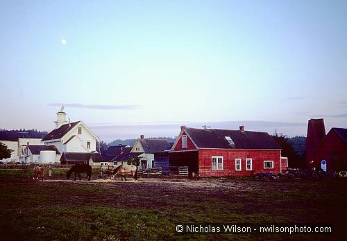 Moonrise over Mendocino 1980