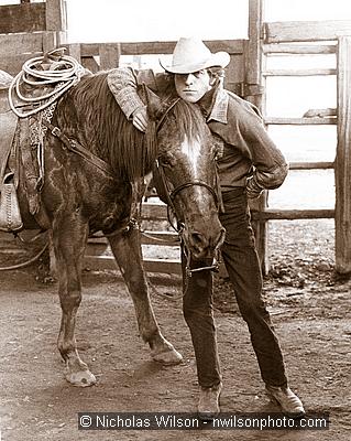 Ramblin' Jack Elliott and Young Brigham in Mendocino, 1972